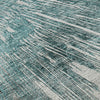 Piper Looms Mayfield Abstract AMF773 Teal Machine Washable Area Rug Swatch Image