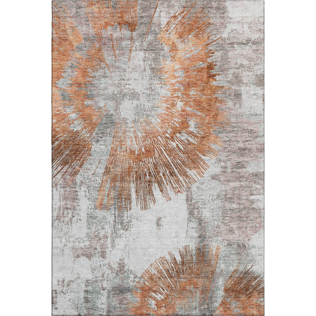 Piper Looms Mayfield Abstract AMF773 Terracotta Machine Washable Area Rug main image