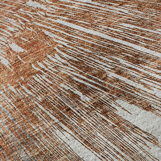 Piper Looms Mayfield Abstract AMF773 Terracotta Machine Washable Area Rug Swatch Image