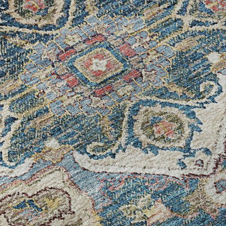 Piper Looms Mayfield Traditional AMF774 Blue Machine Washable Area Rug Swatch Image
