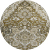 Piper Looms Mayfield Traditional AMF774 Brown Machine Washable Area Rug Round Main Image