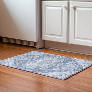 Piper Looms Mayfield Traditional AMF774 Denim Machine Washable Area Rug Scatter Lifestyle Image Feature