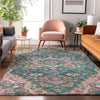 Piper Looms Mayfield Traditional AMF774 Emerald Machine Washable Area Rug Lifestyle Image Feature
