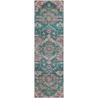 Piper Looms Mayfield Traditional AMF774 Emerald Machine Washable Area Rug Runner Main Image