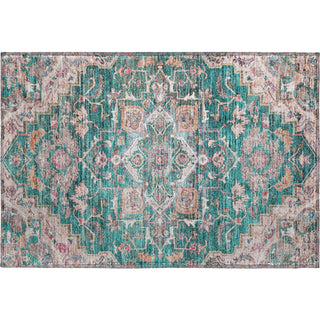 Piper Looms Mayfield Traditional AMF774 Emerald Machine Washable Area Rug Scatter Main Image