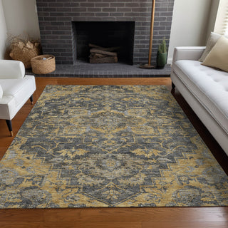 Piper Looms Mayfield Traditional AMF774 Gray Machine Washable Area Rug Lifestyle Image Feature
