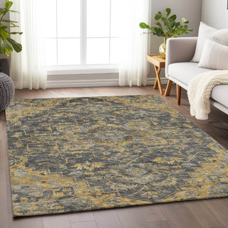 Piper Looms Mayfield Traditional AMF774 Gray Machine Washable Area Rug Lifestyle Image Feature