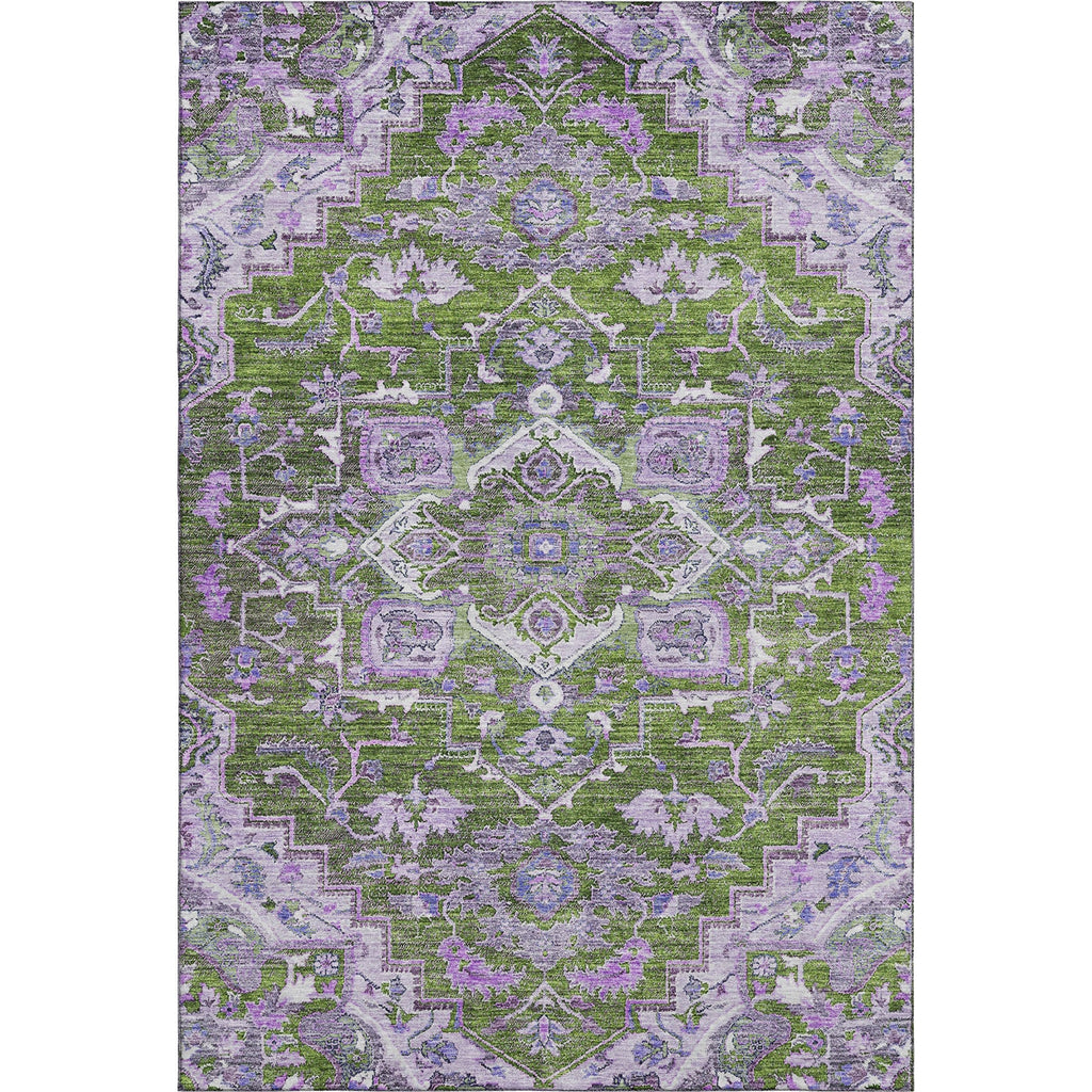Piper Looms Mayfield Traditional AMF774 Olive Machine Washable Area Rug main image