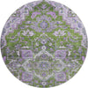 Piper Looms Mayfield Traditional AMF774 Olive Machine Washable Area Rug Round Main Image