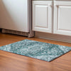 Piper Looms Mayfield Traditional AMF774 Teal Machine Washable Area Rug Scatter Lifestyle Image Feature