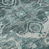 Piper Looms Mayfield Traditional AMF774 Teal Machine Washable Area Rug Swatch Image