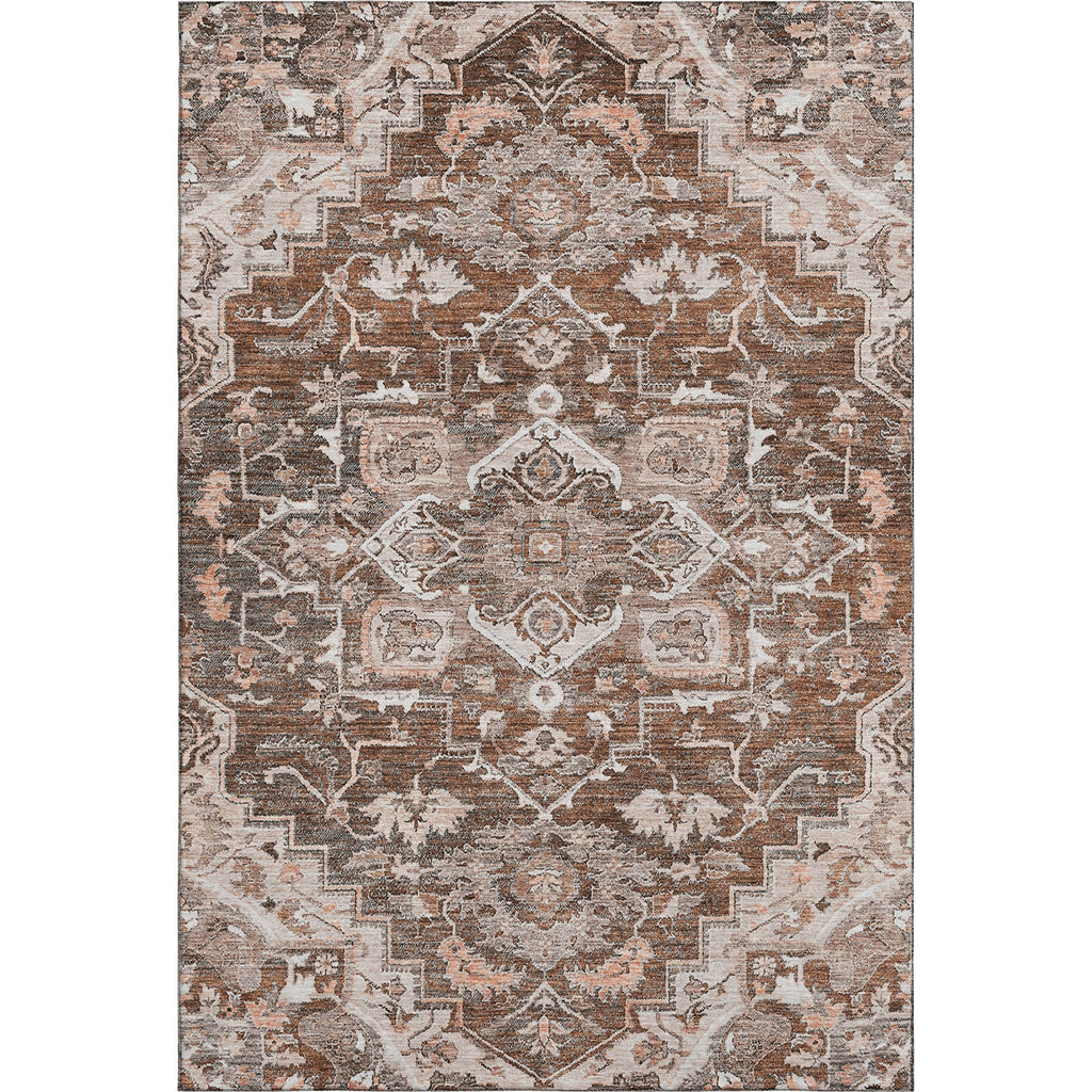 Piper Looms Mayfield Traditional AMF774 Terracotta Machine Washable Area Rug main image