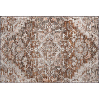 Piper Looms Mayfield Traditional AMF774 Terracotta Machine Washable Area Rug Scatter Main Image