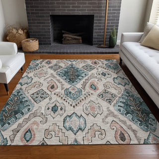 Piper Looms Mayfield Moroccan AMF775 Beige Machine Washable Area Rug Lifestyle Image Feature