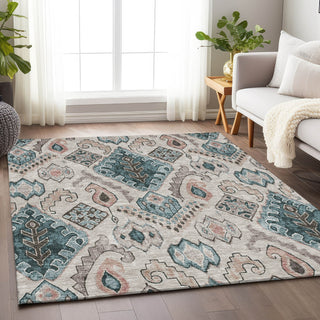 Piper Looms Mayfield Moroccan AMF775 Beige Machine Washable Area Rug Lifestyle Image Feature