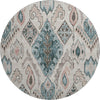 Piper Looms Mayfield Moroccan AMF775 Beige Machine Washable Area Rug Round Main Image