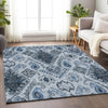 Piper Looms Mayfield Moroccan AMF775 Blue Machine Washable Area Rug Lifestyle Image Feature