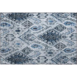 Piper Looms Mayfield Moroccan AMF775 Blue Machine Washable Area Rug Scatter Main Image