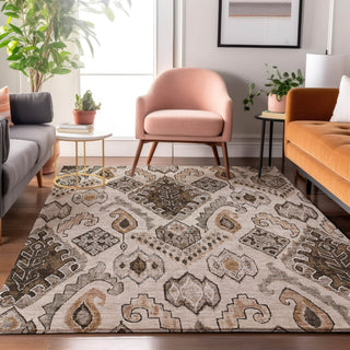 Piper Looms Mayfield Moroccan AMF775 Brown Machine Washable Area Rug Lifestyle Image Feature