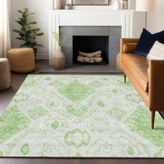 Piper Looms Mayfield Moroccan AMF776 Aloe Machine Washable Area Rug Lifestyle Image Feature