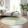 Piper Looms Mayfield Moroccan AMF776 Aloe Machine Washable Area Rug Round Lifestyle Image Feature