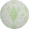 Piper Looms Mayfield Moroccan AMF776 Aloe Machine Washable Area Rug Round Main Image