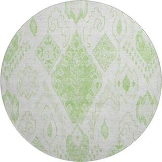 Piper Looms Mayfield Moroccan AMF776 Aloe Machine Washable Area Rug Round Main Image