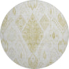Piper Looms Mayfield Moroccan AMF776 Beige Machine Washable Area Rug Round Main Image