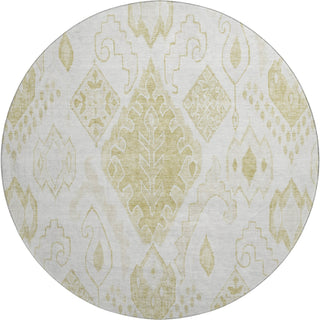 Piper Looms Mayfield Moroccan AMF776 Beige Machine Washable Area Rug Round Main Image