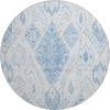 Piper Looms Mayfield Moroccan AMF776 Blue Machine Washable Area Rug Round Main Image