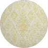 Piper Looms Mayfield Moroccan AMF776 Gold Machine Washable Area Rug Round Main Image
