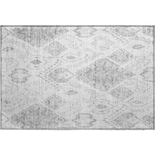 Piper Looms Mayfield Moroccan AMF776 Silver Machine Washable Area Rug Scatter Main Image
