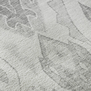 Piper Looms Mayfield Moroccan AMF776 Silver Machine Washable Area Rug Swatch Image