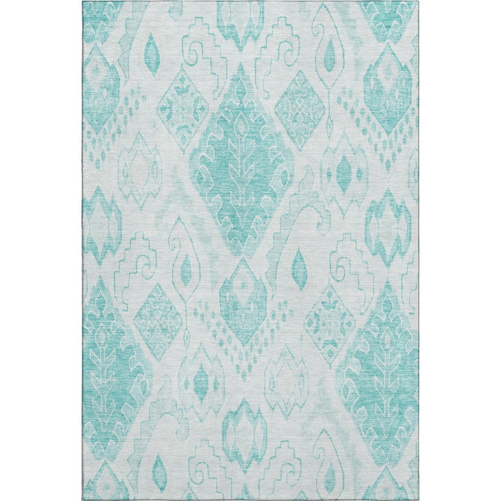 Piper Looms Mayfield Moroccan AMF776 Teal Machine Washable Area Rug main image