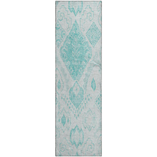 Piper Looms Mayfield Moroccan AMF776 Teal Machine Washable Area Rug Runner Main Image