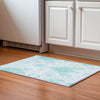 Piper Looms Mayfield Moroccan AMF776 Teal Machine Washable Area Rug Scatter Lifestyle Image Feature
