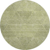 Piper Looms Mayfield Geometric AMF777 Aloe Machine Washable Area Rug Round Main Image