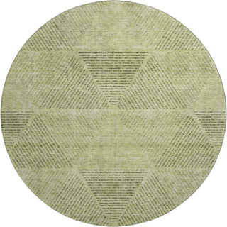Piper Looms Mayfield Geometric AMF777 Aloe Machine Washable Area Rug Round Main Image