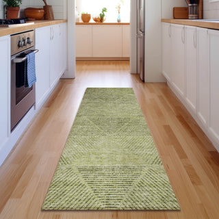 Piper Looms Mayfield Geometric AMF777 Aloe Machine Washable Area Rug Runner Lifestyle Image Feature