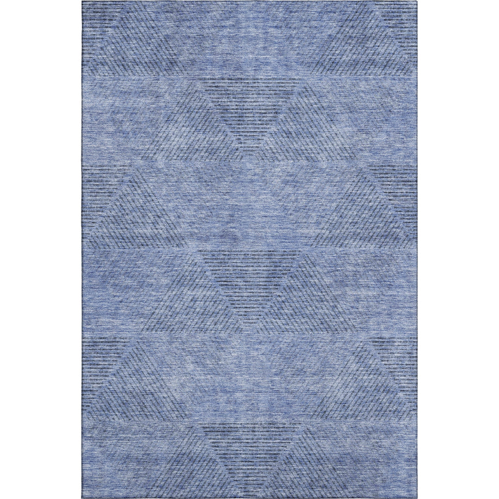 Piper Looms Mayfield Geometric AMF777 Blue Machine Washable Area Rug main image