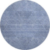 Piper Looms Mayfield Geometric AMF777 Blue Machine Washable Area Rug Round Main Image