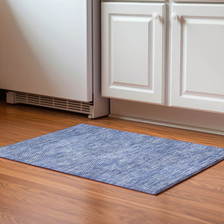 Piper Looms Mayfield Geometric AMF777 Blue Machine Washable Area Rug Scatter Lifestyle Image Feature