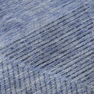 Piper Looms Mayfield Geometric AMF777 Blue Machine Washable Area Rug Swatch Image