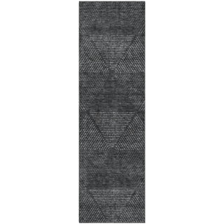 Piper Looms Mayfield Geometric AMF777 Charcoal Machine Washable Area Rug Runner Main Image