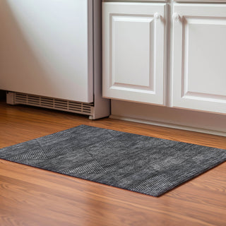 Piper Looms Mayfield Geometric AMF777 Charcoal Machine Washable Area Rug Scatter Lifestyle Image Feature