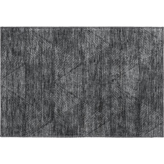 Piper Looms Mayfield Geometric AMF777 Charcoal Machine Washable Area Rug Scatter Main Image