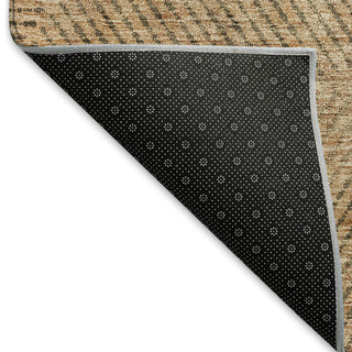 Piper Looms Mayfield Geometric AMF777 Copper Machine Washable Area Rug Backing Image