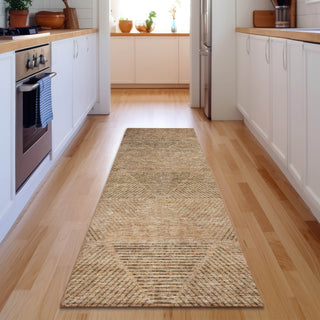 Piper Looms Mayfield Geometric AMF777 Copper Machine Washable Area Rug Runner Lifestyle Image Feature