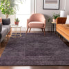Piper Looms Mayfield Geometric AMF777 Eggplant Machine Washable Area Rug Lifestyle Image Feature