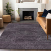 Piper Looms Mayfield Geometric AMF777 Eggplant Machine Washable Area Rug Lifestyle Image Feature